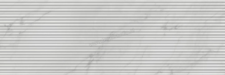  Ragno Imperiale Bianco 30x90 cm Wandtegel Struttura Shangai 3D Mat Gestructureerd Semimatt R74M | 387664