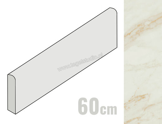  Ragno Imperiale Avorio 7x60 cm Plint Mat Vlak Naturale R746 | 387841