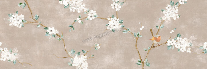  Ragno Mixed Rosa 40x120 cm Wandtegel Decoro Fiore Di Pesco Mat Vlak Naturale RC5M | 388669