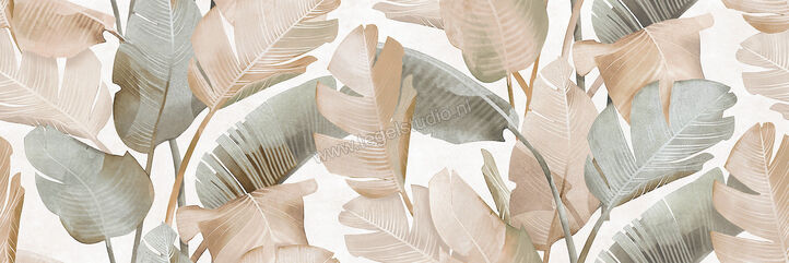  Ragno Mixed Tropico Caldo 40x120 cm Wandtegel Decoro Tropico Mat Vlak Naturale RA3X | 388681