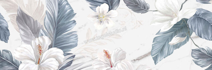  Ragno Mixed Statuario Venato 80x120 cm Wandtegel Decoro Ibisco Mat Vlak Naturale R9WT | 388720