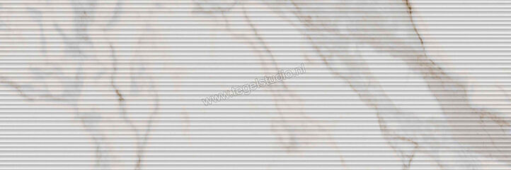  Ragno Mixed Calacatta Nobile 40x120 cm Wandtegel Struttura Mikado 3D Mat Gestructureerd Naturale R9US | 388768