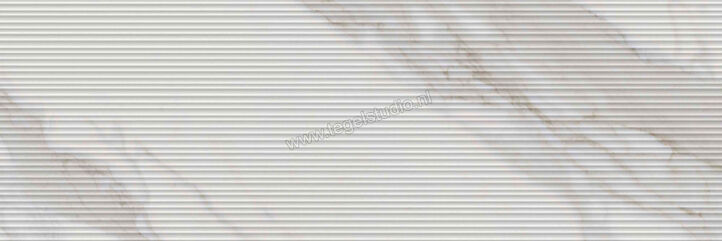  Ragno Mixed Calacatta Nobile 40x120 cm Wandtegel Struttura Mikado 3D Mat Gestructureerd Naturale R9US | 388771