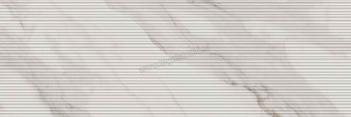  Ragno Mixed Calacatta Nobile 40x120 cm Wandtegel Struttura Mikado 3D Mat Gestructureerd Naturale R9US | 388777