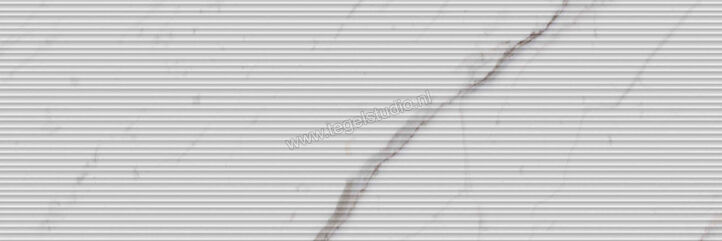  Ragno Mixed Statuario Venato 40x120 cm Wandtegel Struttura Mikado 3D Mat Gestructureerd Naturale R9UR | 388792