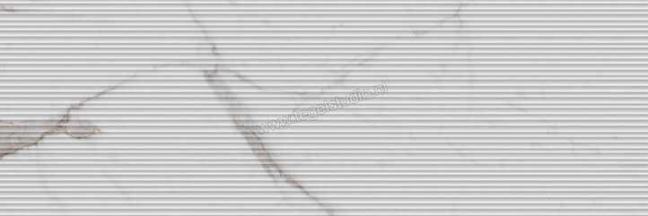  Ragno Mixed Statuario Venato 40x120 cm Wandtegel Struttura Mikado 3D Mat Gestructureerd Naturale R9UR | 388807
