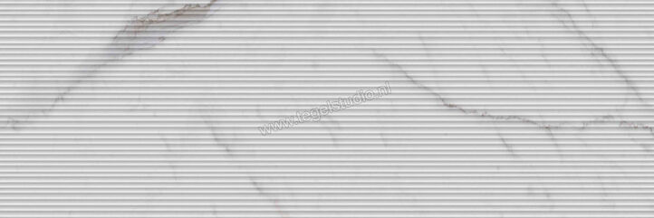  Ragno Mixed Statuario Venato 40x120 cm Wandtegel Struttura Mikado 3D Mat Gestructureerd Naturale R9UR | 388810