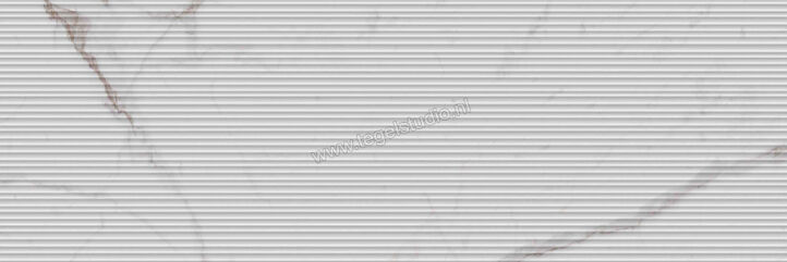  Ragno Mixed Statuario Venato 40x120 cm Wandtegel Struttura Mikado 3D Mat Gestructureerd Naturale R9UR | 388813
