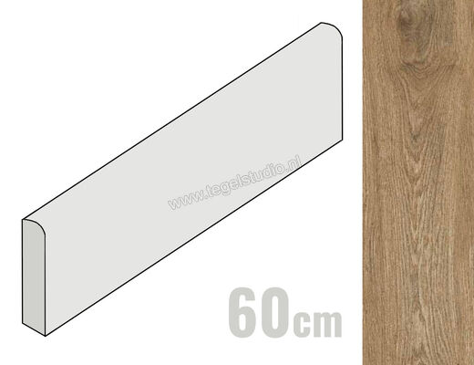  Ragno Ossimori Beige 6x60 cm Plint Extra Matt Mat Vlak Naturale R9WF | 389422