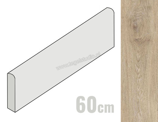  Ragno Ossimori Avorio 6x60 cm Plint Extra Matt Mat Vlak Naturale R9WE | 389425