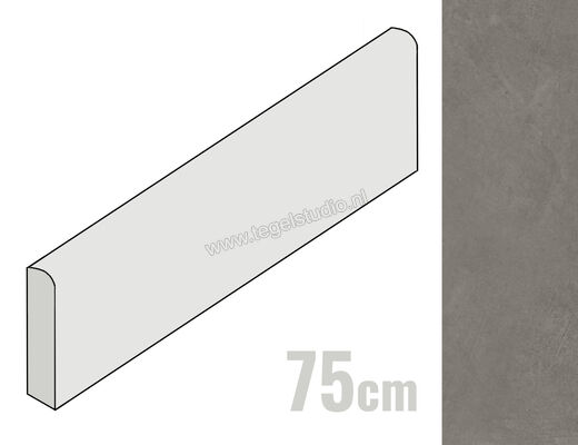  Ragno Re_Solution Greige 7x75 cm Plint Mat Vlak Naturale R6UU | 390190