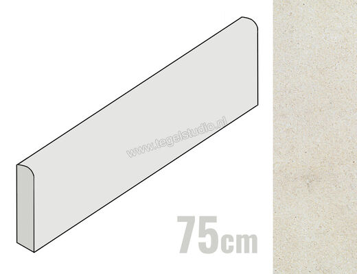  Ragno Realstone_Jerusalem Avorio 7x75 cm Plint Mat Vlak Naturale R12P | 390853