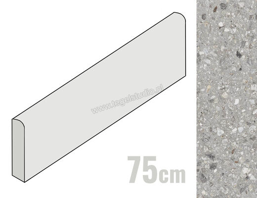  Ragno Realstone_Navigli Grigio 7x75 cm Plint Mat Vlak Naturale R7ML | 391825