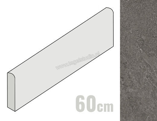  Ragno Realstone_Slate Musk 7x60 cm Plint Mat Gestructureerd Naturale R6FW | 393001