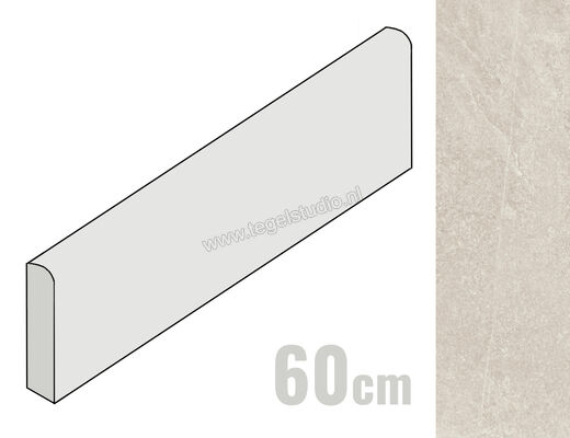  Ragno Realstone_Slate Shell 7x60 cm Plint Mat Gestructureerd Naturale R6FR | 393007