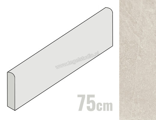  Ragno Realstone_Slate Shell 7x75 cm Plint Mat Gestructureerd Naturale R6FH | 393022