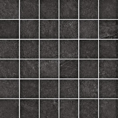  Ragno Realstone_Slate Black 30x30 cm Mozaiek 5x5 Mat Gestructureerd Naturale R6GZ | 393133