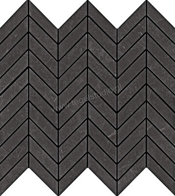  Ragno Realstone_Slate Black 37x41 cm Mozaiek Freccia Mat Gestructureerd Naturale R6GM | 393148