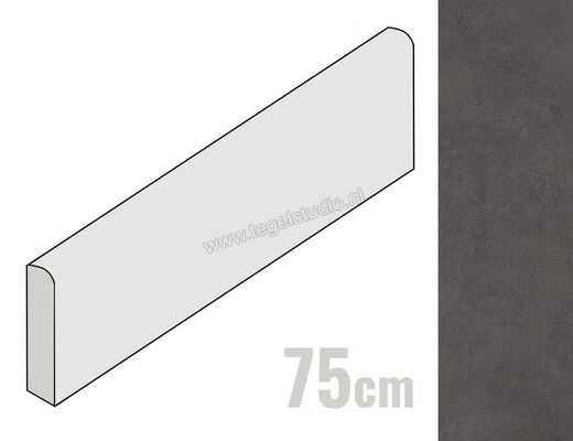  Ragno Replace Antracite 7x75 cm Plint Mat Vlak Naturale R9FC | 394006