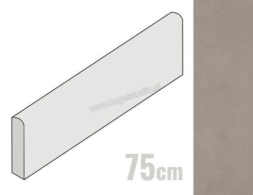  Ragno Replace Tortora 7x75 cm Plint Mat Vlak Naturale R9F6 | 394012