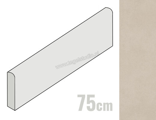  Ragno Replace Beige 7x75 cm Plint Mat Vlak Naturale R9EZ | 394015