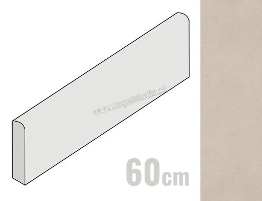  Ragno Replace Beige 7x60 cm Plint Mat Vlak Naturale R5NE | 394021