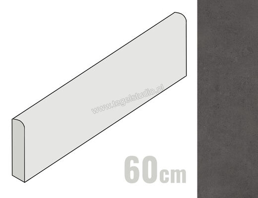  Ragno Replace Antracite 7x60 cm Plint Mat Vlak Naturale R5NA | 394030