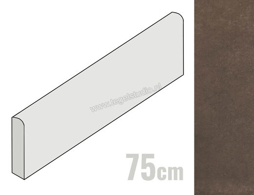  Ragno Rewind Tabacco 7x75 cm Plint Mat Vlak Naturale R4EX | 394789
