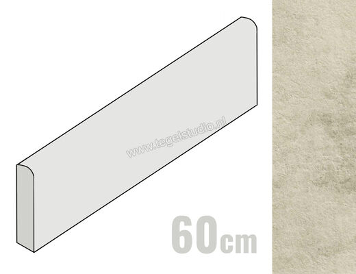  Ragno Stoneway_Ardesia Beige 7x60 cm Plint Mat Gestructureerd Naturale R5VD | 395791