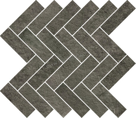  Ragno Stoneway_Ardesia Antracite 30x36 cm Mozaiek Freccia Mat Gestructureerd Naturale R5WA | 395800