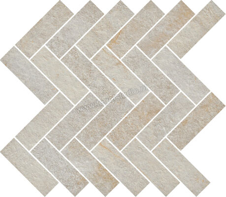  Ragno Stoneway_Ardesia Bianco 30x36 cm Mozaiek Freccia Mat Gestructureerd Naturale R5VX | 395809