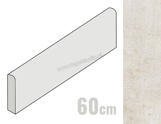  Ragno Stoneway_Barge Antica Bianco 7x60 cm Plint Indoor Mat Gestructureerd Naturale R46Q | 395986