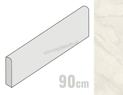  Imola Ceramica The Rock Ardesia 6x90 cm Plint Mat Vlak Naturale ARDESI BT90 | 398796