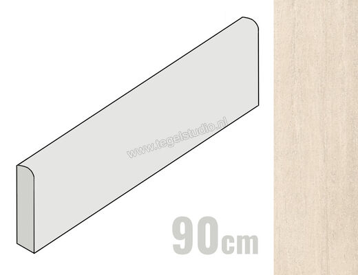  Imola Ceramica The Rock Borgogna Venata 6x90 cm Plint Mat Vlak Naturale BORVEN BT90 | 398979