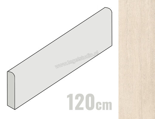  Imola Ceramica The Rock Borgogna Venata 6x120 cm Plint Mat Vlak Naturale BORVEN6 BT120 | 399054
