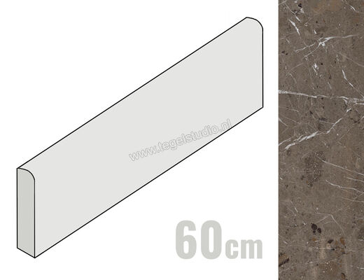  Imola Ceramica The Rock Breccia Imperiale 6x60 cm Plint Mat Vlak Naturale BREIMP6 BT60 | 399420