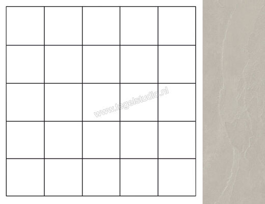  Imola Ceramica Azuma Rock Silver AG 30x30 cm Mozaiek Mat Vlak Natural MK.A.RCK 30AG | 399447
