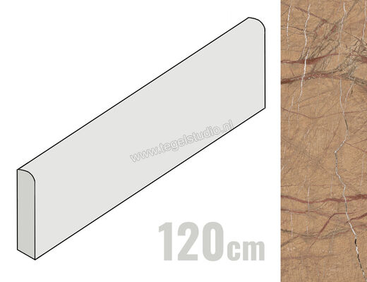  Imola Ceramica The Rock Gold 6x120 cm Plint Mat Vlak Natural FOGOLD6 BT120 | 400698
