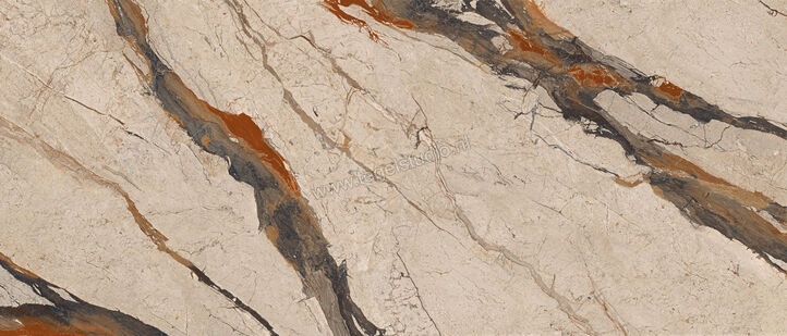  Imola Ceramica The Room Breccia Phoenix 120x278 cm Vloertegel / Wandtegel Dikte: 6,5 mm Glanzend Vlak Lappato Honed BRE PH6 278 LPM | 401403