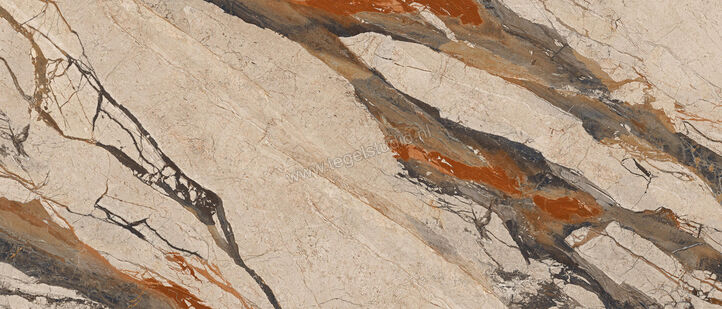  Imola Ceramica The Room Breccia Phoenix 120x278 cm Vloertegel / Wandtegel Dikte: 6,5 mm Glanzend Vlak Lappato BRE PH6 278 LP | 401439