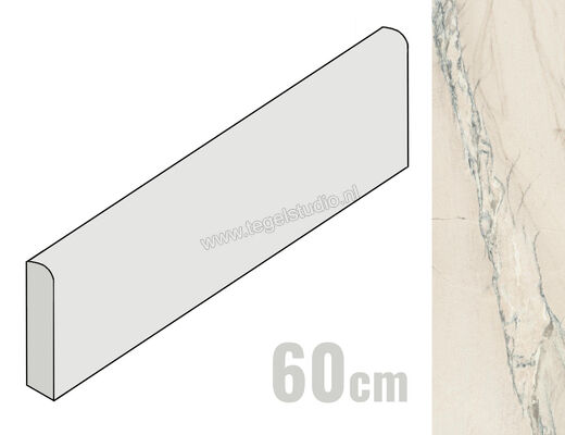  Imola Ceramica The Rock Macaubas 6x60 cm Plint Mat Vlak Naturale MACAUB6 BT60 | 401595
