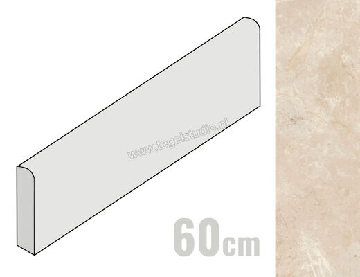  Ariostea Twin.s Anise 6.5x60 cm Plint Mat Gestructureerd Soft B60700T | 404070
