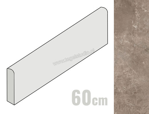  Ariostea Twin.s Dove 6.5x60 cm Plint Mat Gestructureerd Soft B60698T | 404076