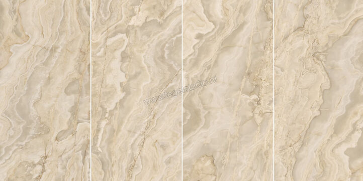  La Fabbrica Ava Onice Iride Ambra 60x120 cm Vloertegel / Wandtegel Glanzend Vlak Lappato 173064 | 405528