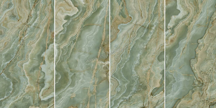  La Fabbrica Ava Onice Iride Giada 60x120 cm Vloertegel / Wandtegel Glanzend Vlak Lappato 173062 | 405582