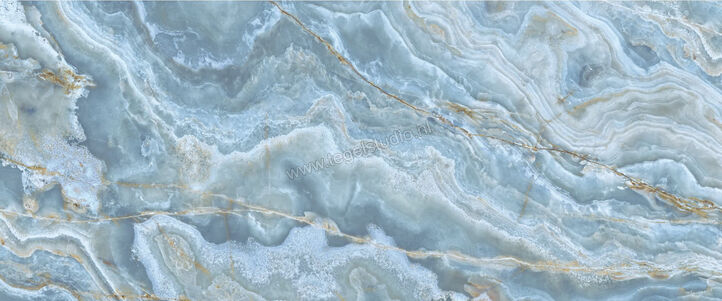  La Fabbrica Ava Onice Iride Cobalto 60x120 cm Vloertegel / Wandtegel Glanzend Vlak Lappato 173065 | 405882