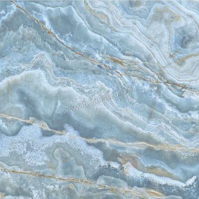  La Fabbrica Ava Onice Iride Cobalto 120x120 cm Vloertegel / Wandtegel Glanzend Vlak Lappato 173035 | 405936