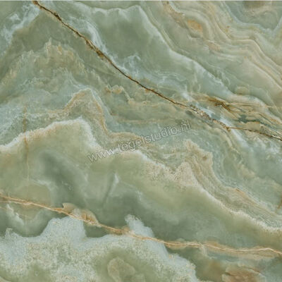  La Fabbrica Ava Onice Iride Giada 120x120 cm Vloertegel / Wandtegel Glanzend Vlak Lappato 173032 | 405963