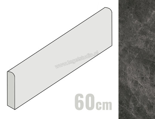  Villeroy & Boch Merida Midnight 5x60 cm Plint Mat Vlak VilbostonePlus 2875 AJ90 0 | 406512