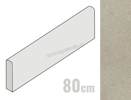  Del Conca Sensoria Vegetale 7x80 cm Plint Mat Vlak Naturale G0SO03R80 | 406986